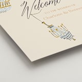 "Swinging Celebration" - Welcome Signs in Noire by Sarah Rosenthal - Detail
