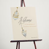 "Swinging Celebration" - Welcome Signs in Noire by Sarah Rosenthal - In Use