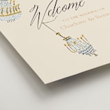 "Swinging Celebration" - Welcome Signs in Noire by Sarah Rosenthal - Detail
