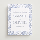 "Dreamy Toile" - Welcome Signs in Blueberry by Teju Reval - Front