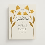 "Vintage Wildflowers" - Welcome Signs in Yolk by Morgan Kendall - Front