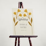 "Vintage Wildflowers" - Welcome Signs in Yolk by Morgan Kendall - In Use
