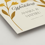 "Vintage Wildflowers" - Welcome Signs in Yolk by Morgan Kendall - Detail
