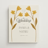 "Vintage Wildflowers" - Welcome Signs in Yolk by Morgan Kendall - Front