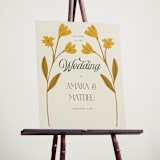 "Vintage Wildflowers" - Welcome Signs in Yolk by Morgan Kendall - In Use