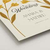 "Vintage Wildflowers" - Welcome Signs in Yolk by Morgan Kendall - Detail