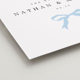 "Tied the Knot" - Welcome Signs in Powder by Baumbirdy - Detail