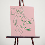 "Just the ribbon" - Welcome Signs in trawberry by Vera Lim - In Use