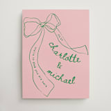 "Just the ribbon" - Welcome Signs in trawberry by Vera Lim - Front