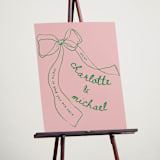 "Just the ribbon" - Welcome Signs in trawberry by Vera Lim - In Use