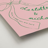 "Just the ribbon" - Welcome Signs in trawberry by Vera Lim - Detail