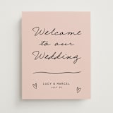 "Ballpoint Suite" - Welcome Signs in Blush by Ani Somi - Front