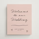 "Ballpoint Suite" - Welcome Signs in Blush by Ani Somi - Front