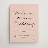 "Ballpoint Suite" - Welcome Signs in Blush by Ani Somi - Front
