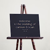 "Thoughtful" - Welcome Signs in Navy by letterfix - In Use