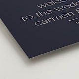 "Thoughtful" - Welcome Signs in Navy by letterfix - Detail