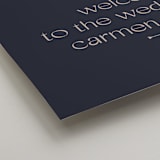 "Thoughtful" - Welcome Signs in Navy by letterfix - Detail