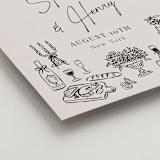 "Modern Sketch" - Welcome Signs in Noir by Elly - Detail