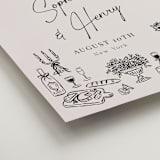 "Modern Sketch" - Welcome Signs in Noir by Elly - Detail