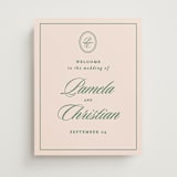 "Scripted" - Welcome Signs in Emerald by Creo Study - Front