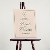 "Scripted" - Welcome Signs in Emerald by Creo Study - In Use