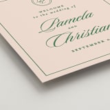"Scripted" - Welcome Signs in Emerald by Creo Study - Detail