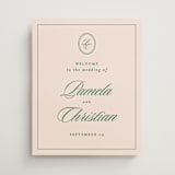 "Scripted" - Welcome Signs in Emerald by Creo Study - Front