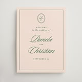 "Scripted" - Welcome Signs in Emerald by Creo Study - Front