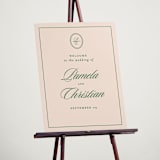"Scripted" - Welcome Signs in Emerald by Creo Study - In Use