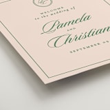 "Scripted" - Welcome Signs in Emerald by Creo Study - Detail
