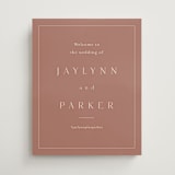 "Warm affection" - Welcome Signs in Dusty Rose by Stacey Meacham - Front