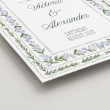 "Vintage Sketched" - Welcome Signs in Wisteria by Jenna Holcomb - Detail
