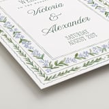 "Vintage Sketched" - Welcome Signs in Wisteria by Jenna Holcomb - Detail