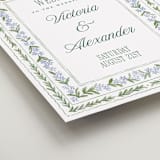 "Vintage Sketched" - Welcome Signs in Wisteria by Jenna Holcomb - Detail