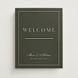 "refined" - Welcome Signs in Olive by Nicole Walsh - Front