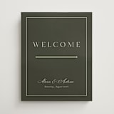 "refined" - Welcome Signs in Olive by Nicole Walsh - Front