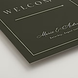 "refined" - Welcome Signs in Olive by Nicole Walsh - Detail