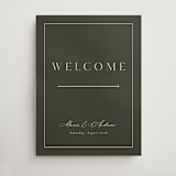 "refined" - Welcome Signs in Olive by Nicole Walsh - Front
