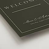 "refined" - Welcome Signs in Olive by Nicole Walsh - Detail