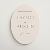 "In Love" - Welcome Signs in Linen by Vanessa Doyle - Front