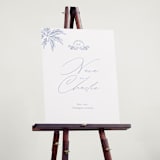 "Ocean Dreams" - Welcome Signs in Pale Cerulean by Sabrin Deirani - In Use