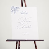 "Ocean Dreams" - Welcome Signs in Pale Cerulean by Sabrin Deirani - In Use