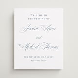 "Empire" - Welcome Signs in Dusty Blue by Jennifer Postorino - Front