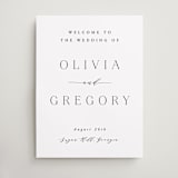 "Classy Type" - Welcome Signs in Lily by Hooray Creative - Front