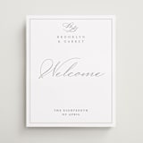 "Overlapping" - Welcome Signs in Cotton by Amy Kross - Front
