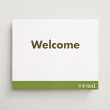 "Landscape Custom" - Welcome Signs in Charcoal by Minted Custom - Front