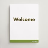 "Portrait Custom" - Welcome Signs in Charcoal by Minted Custom - Front