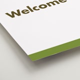 "Portrait Custom" - Welcome Signs in Charcoal by Minted Custom - Detail