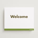 "Landscape Custom" - Welcome Signs in Charcoal by Minted - Front