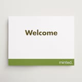 "Landscape Custom" - Welcome Signs in Charcoal by Minted - Front